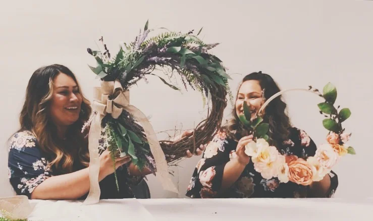 Spring Wreath DIY w/ Celeste & Mabel