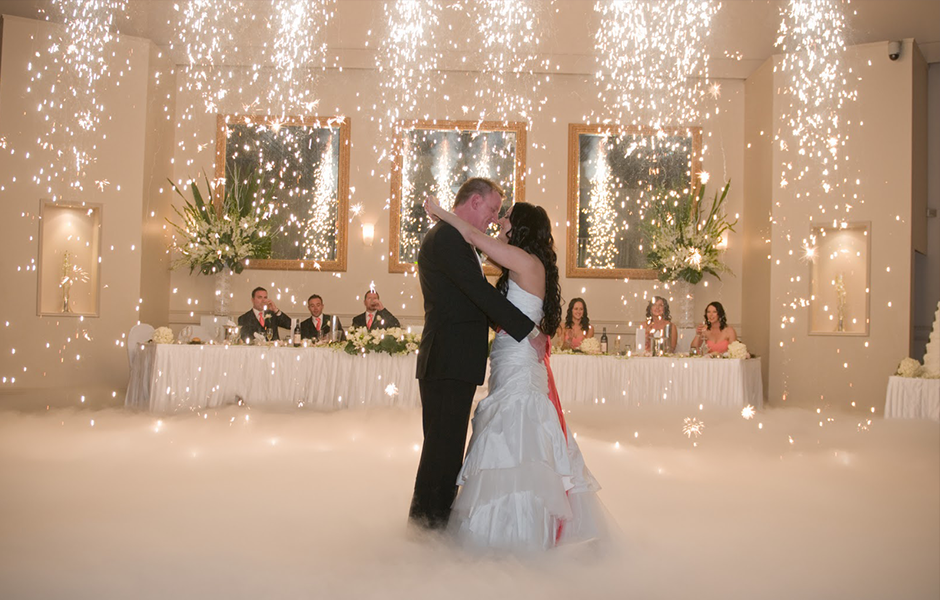 Indoor Fireworks For First Dance.