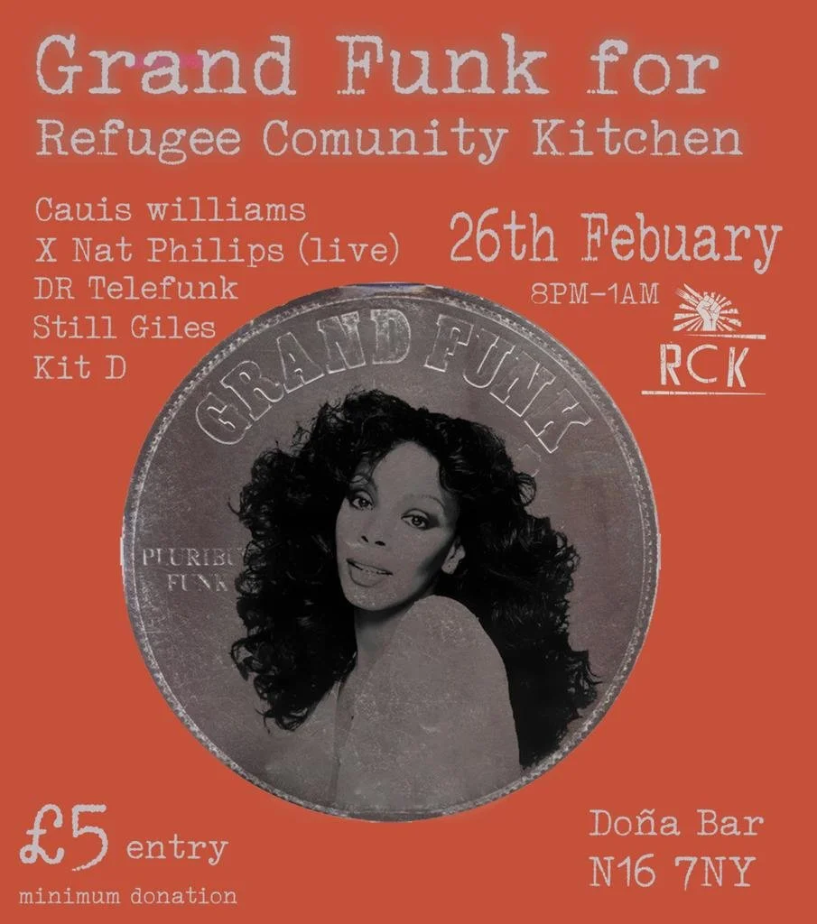 Grand Funk for Refugee Community Kitchen