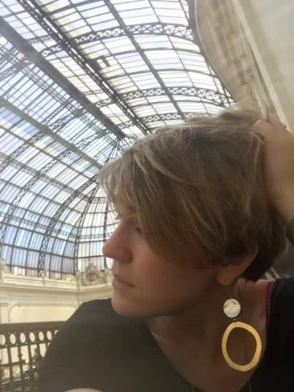 Liya wearing Wholeness Earring