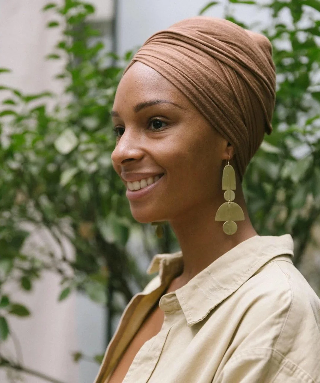 Christelle wearing Sunset Earring