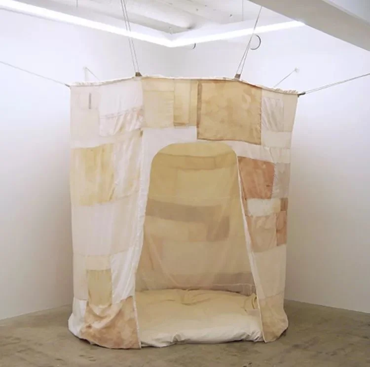 Textile installation by Johanna Tagada