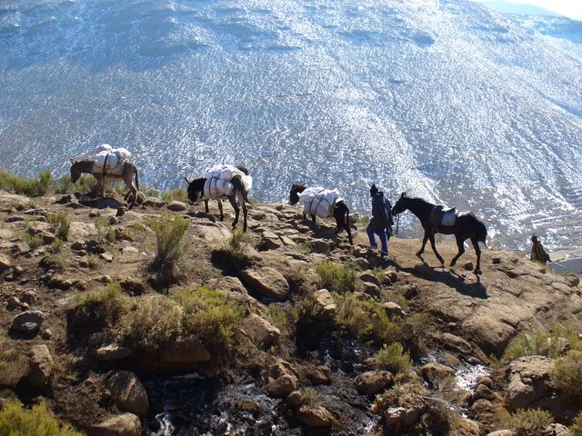 Climbing the mountains to reach the far away villages
