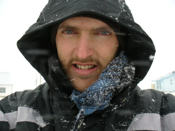 A young me, working on getting though the Lesotho winter!