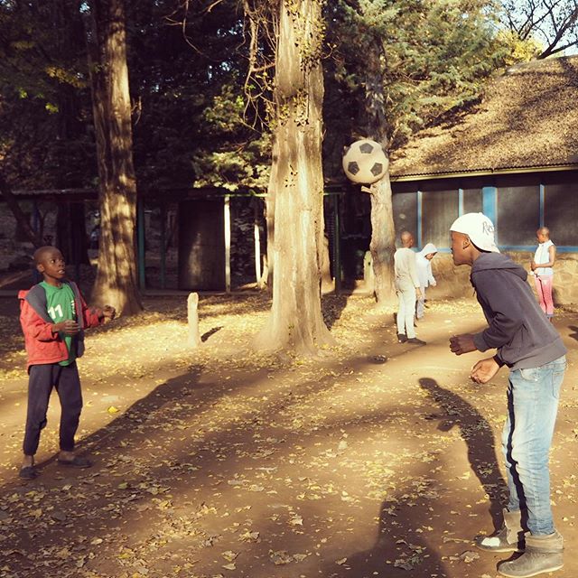 Pulane Children's Centre boys having fun