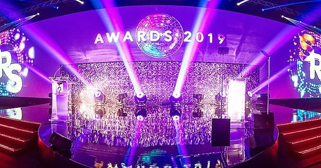 Give your event some glitz and glamour with an eye-catching stage. Check out these two recent awards shows which did just that. Both were hi-gloss show floor with creative LED tape on the treads for some extra flair. All set, staging and lighting pro