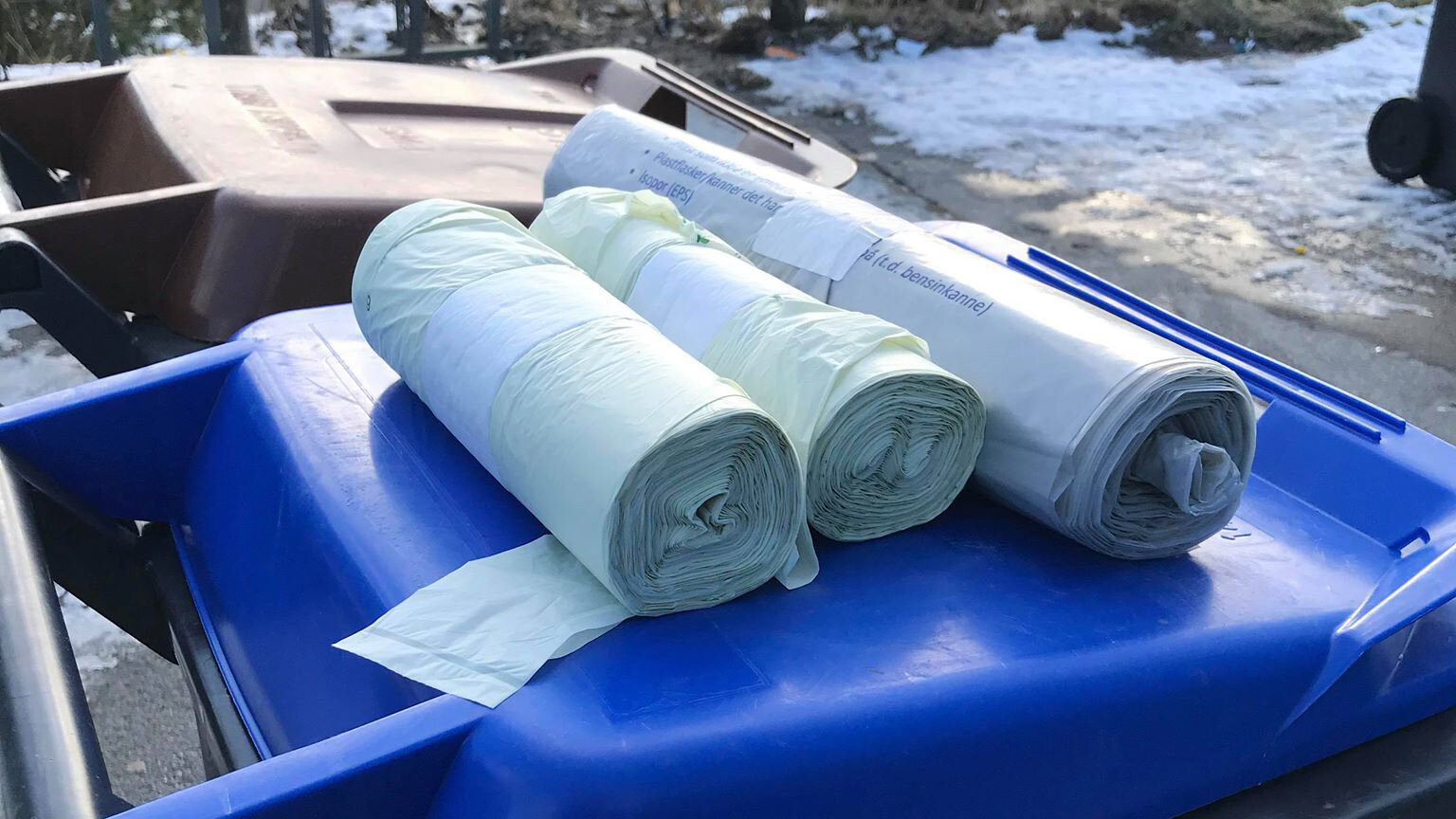 Nye bioposar og plastsekker