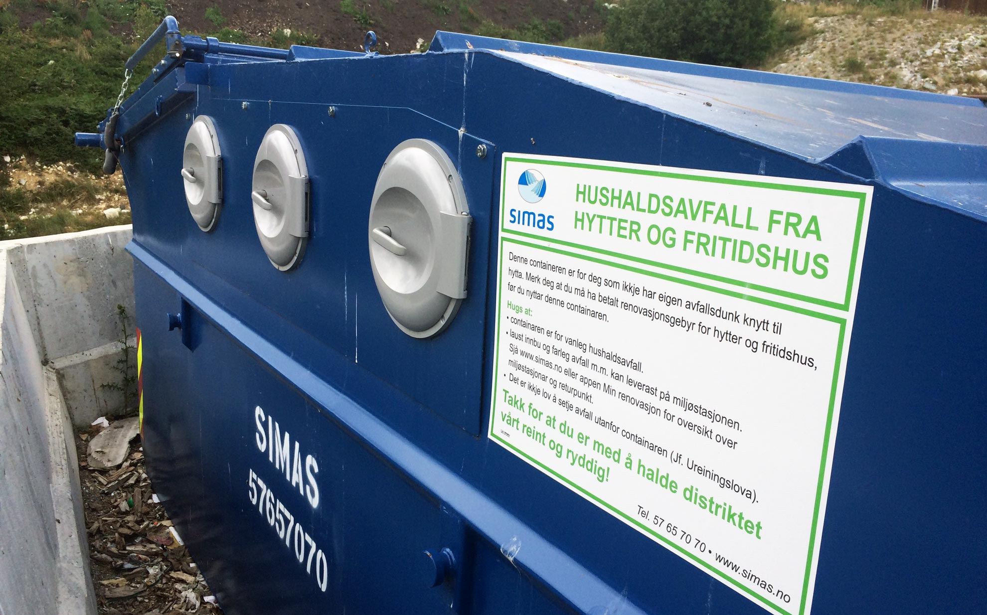 Her er hyttecontainerane i Sogn