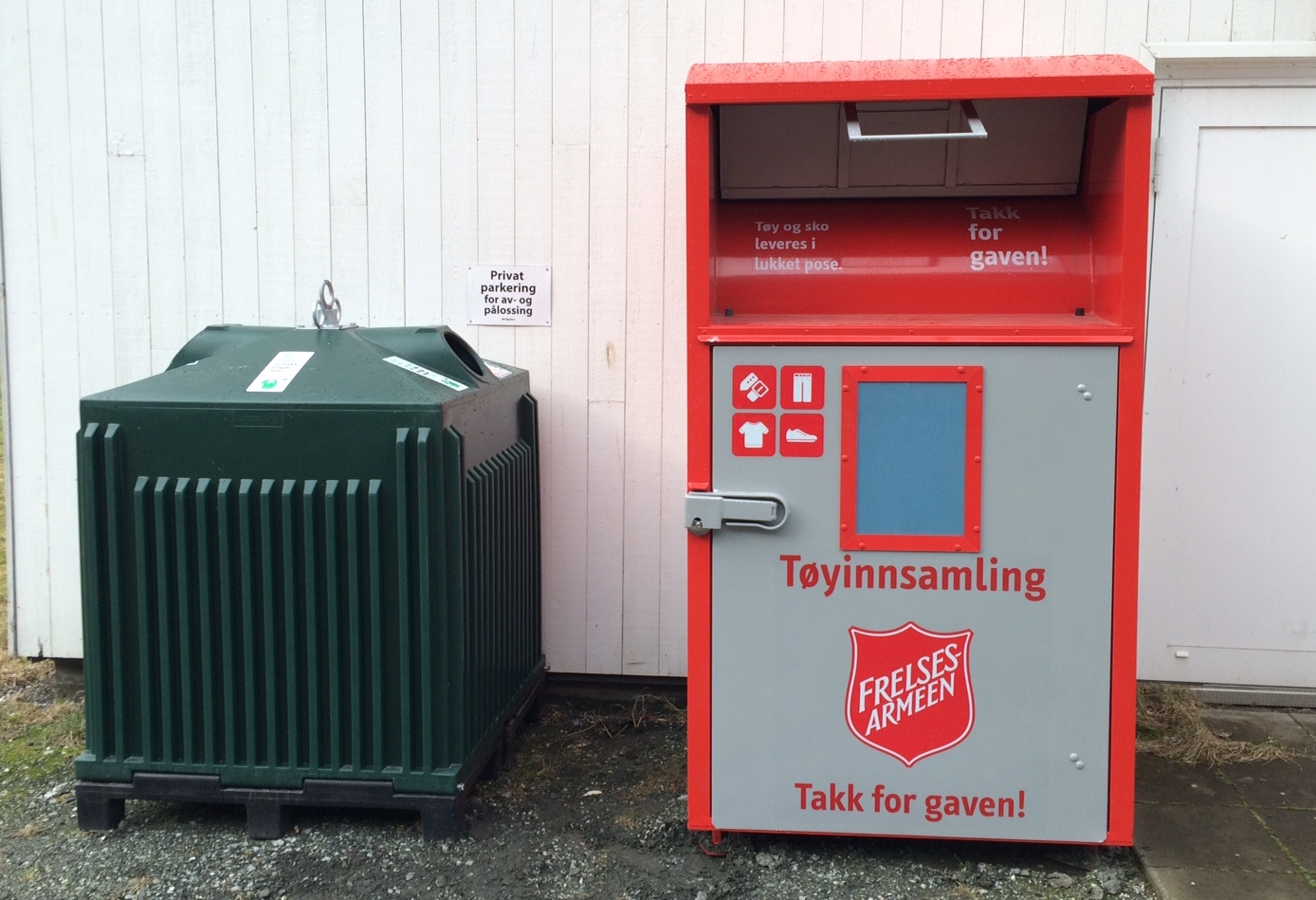 Ny plassering av returpunkt på Kaupangersenteret