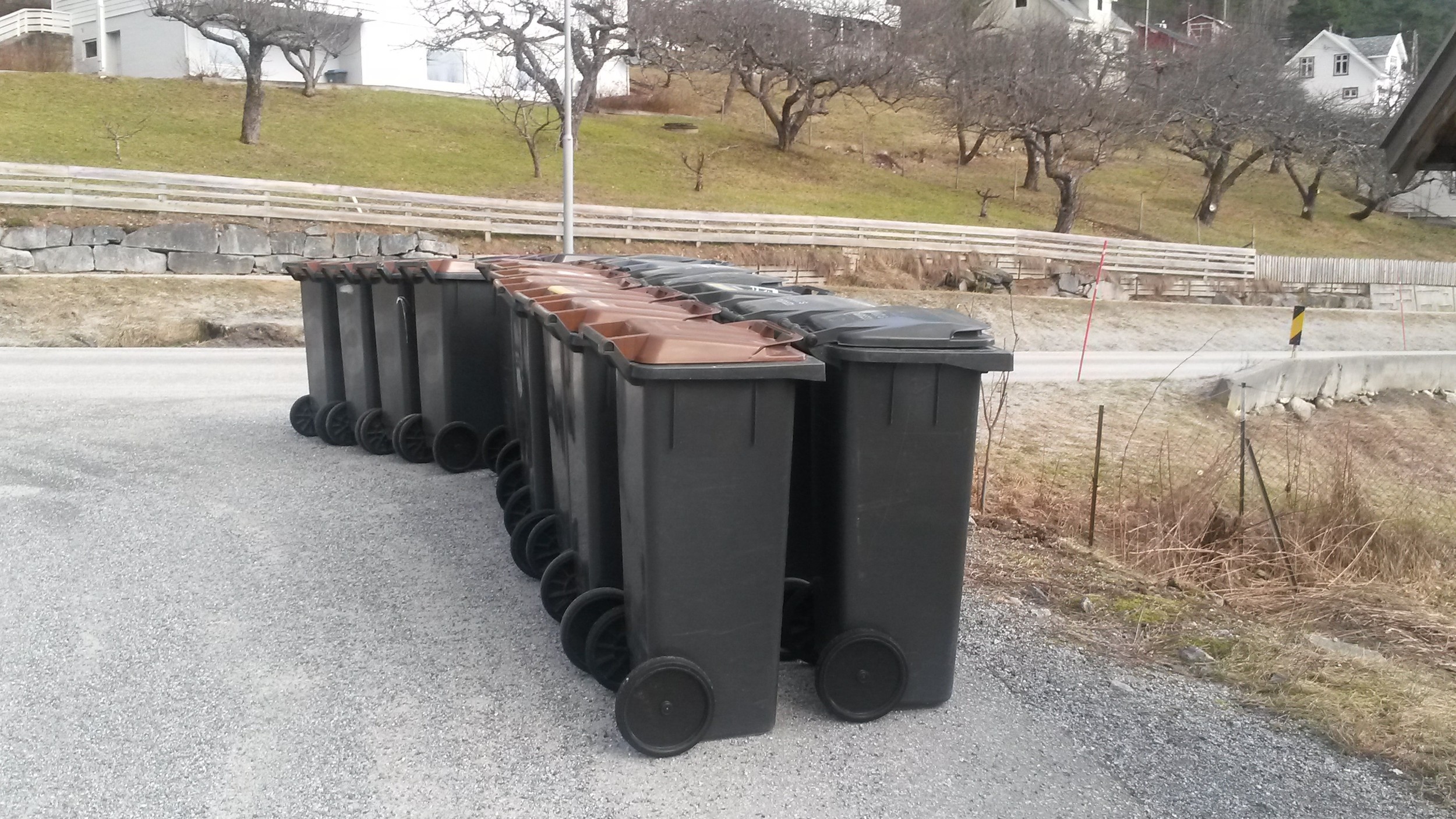 Pass på so ikkje avfallet frys fast