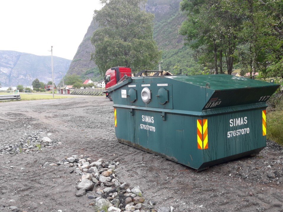 Flytting av hyttecontainer i Fresvik