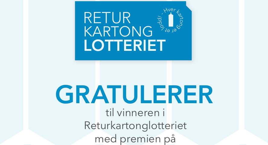 Ny vinnar i Returkartonglotteriet