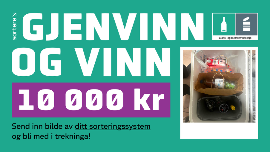 Vis fram kjeldesorteringssystemet ditt og vinn 10 000 kroner
