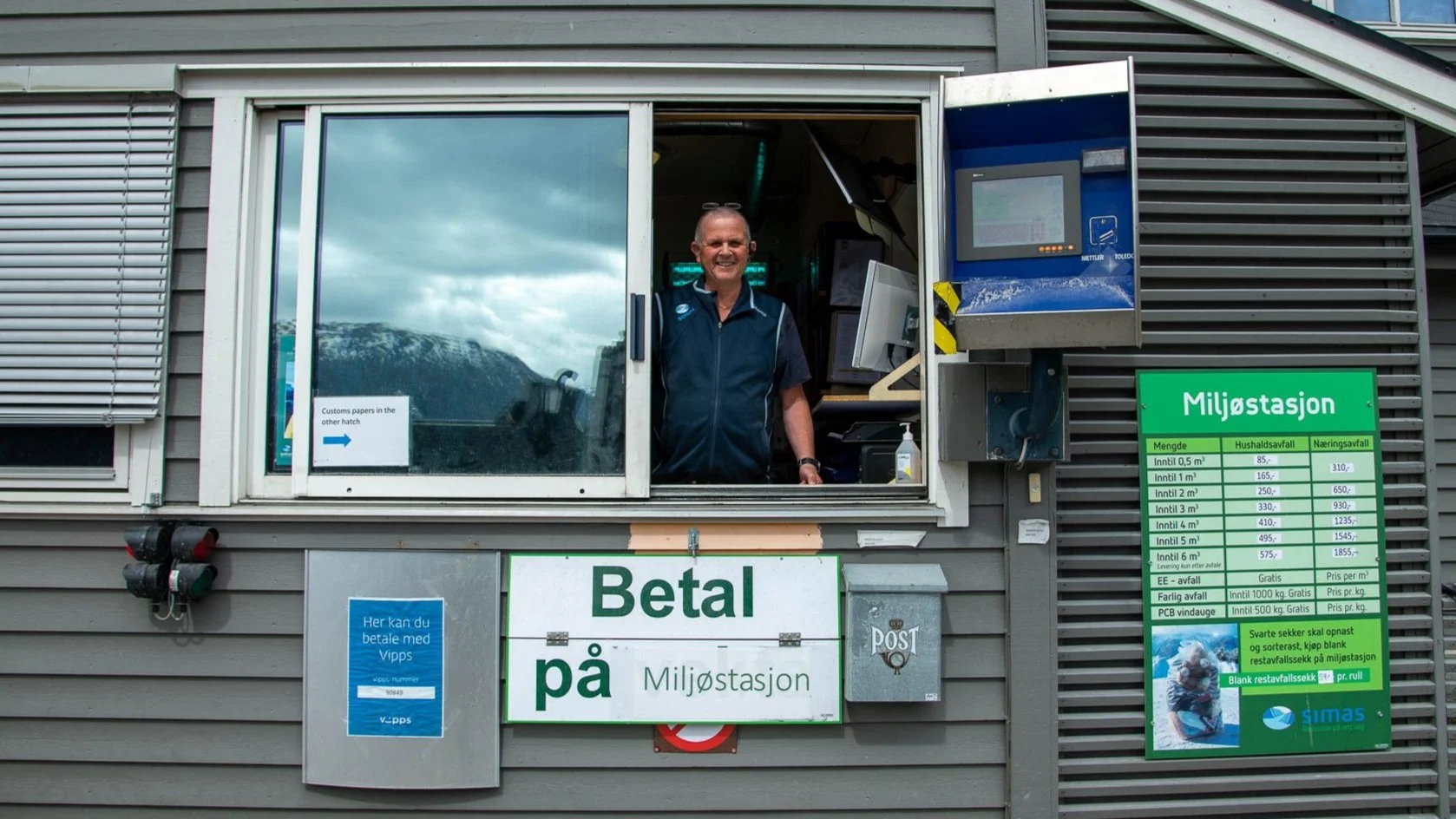 Tilsett på SIMAS ved vekta
