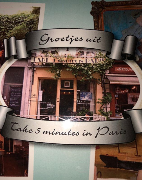 Congratulations to 'Take 5 Minutes in Paris'