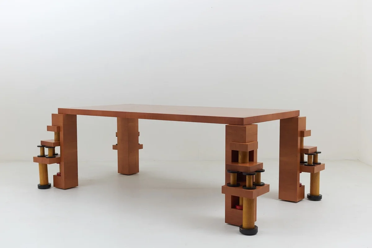 "4 Gopuram" Table by Ettore Sottsass