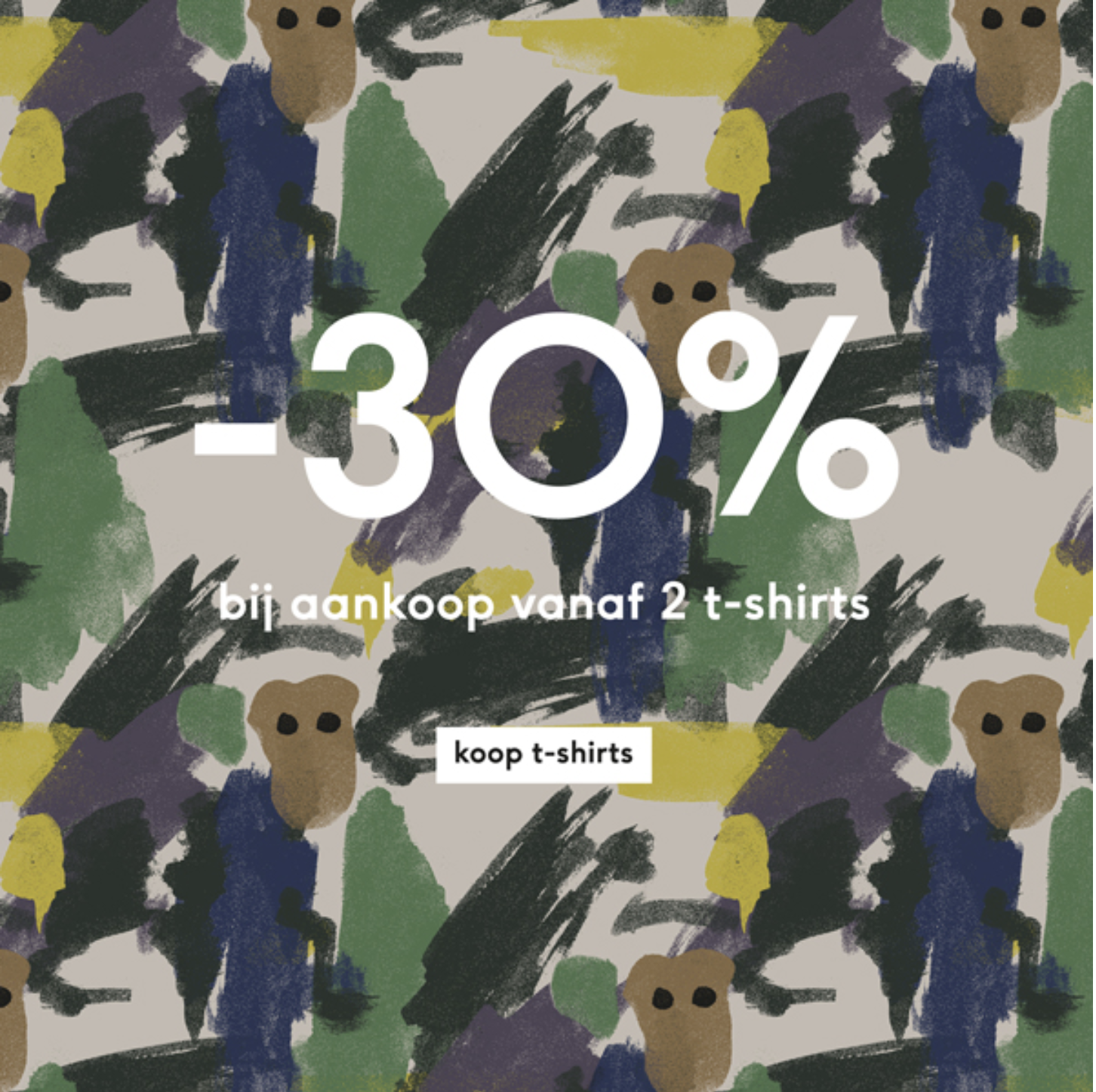 -30% bij aankoop van twee t-shirts @Fred + Ginger