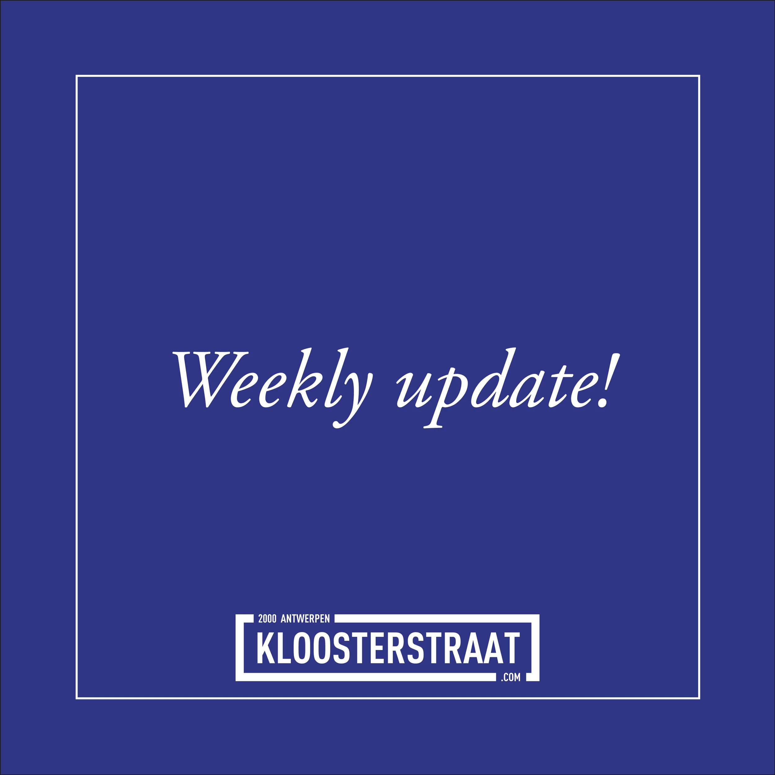 Kom kuieren in de Kloosterstraat. 