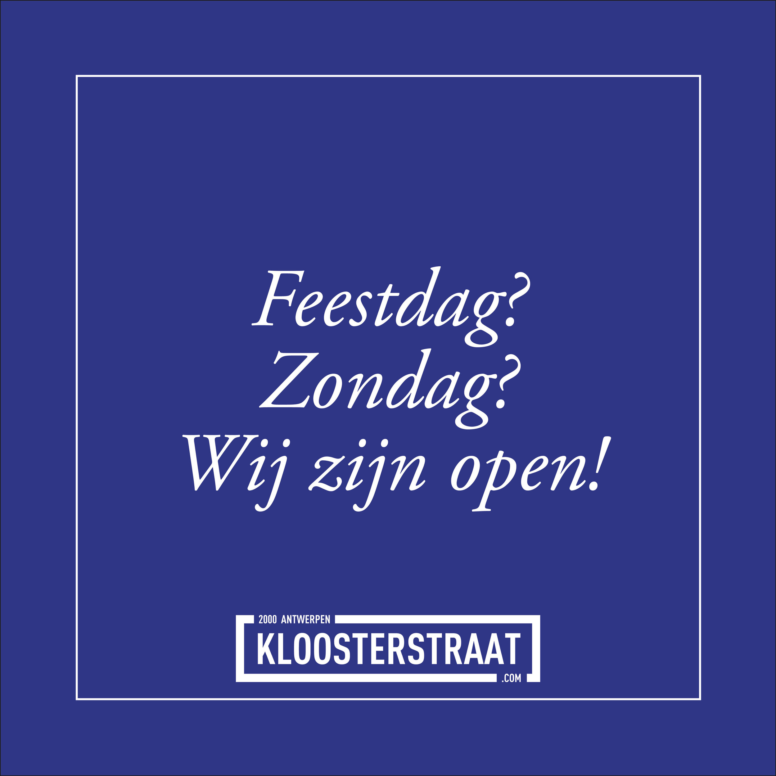 Wij zijn er het hele weekend voor je! 