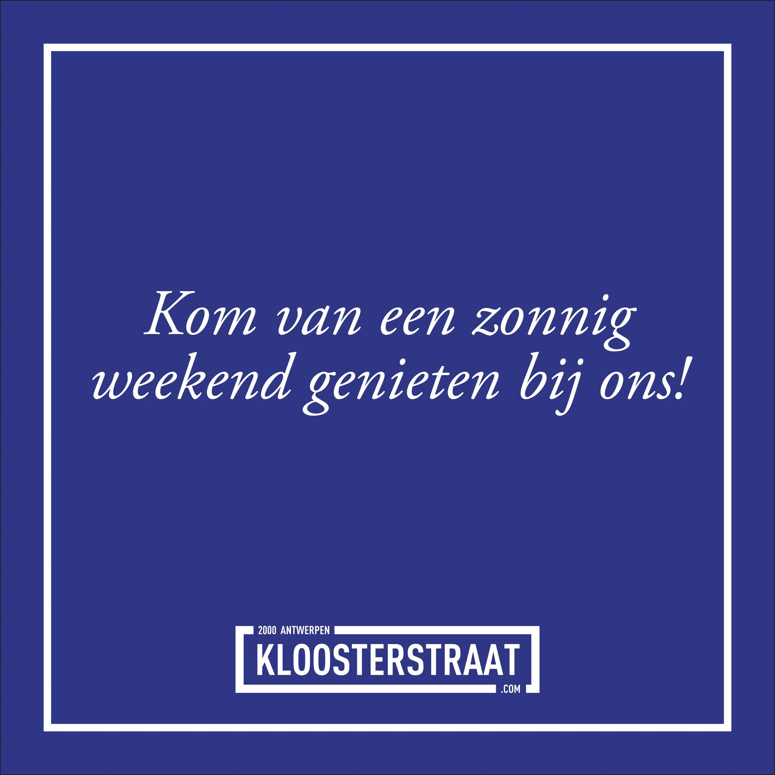 Kom van het zonnetje genieten bij ons! 
