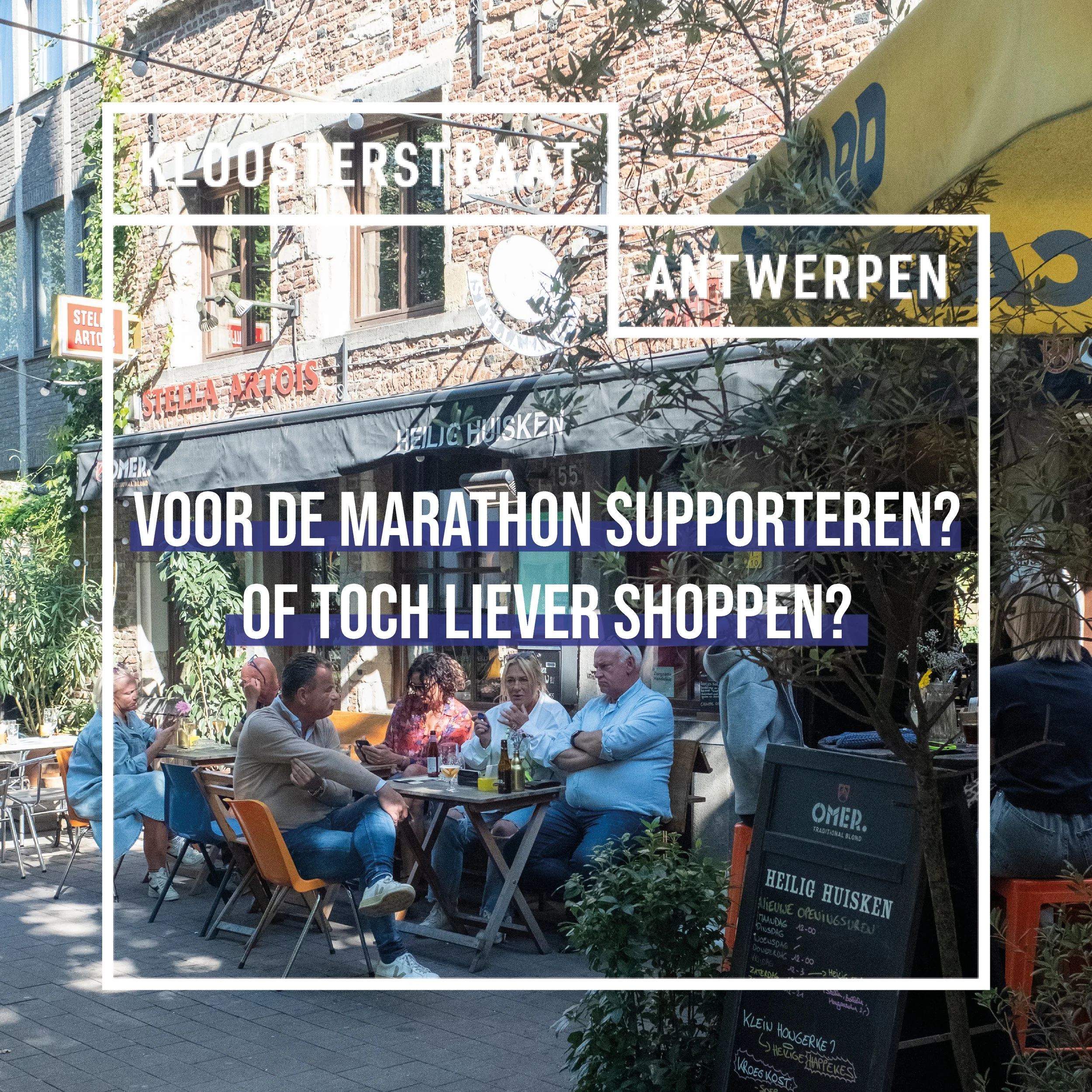 Supporteren voor de marathon? Combineer met een bezoek aan onze straat. 