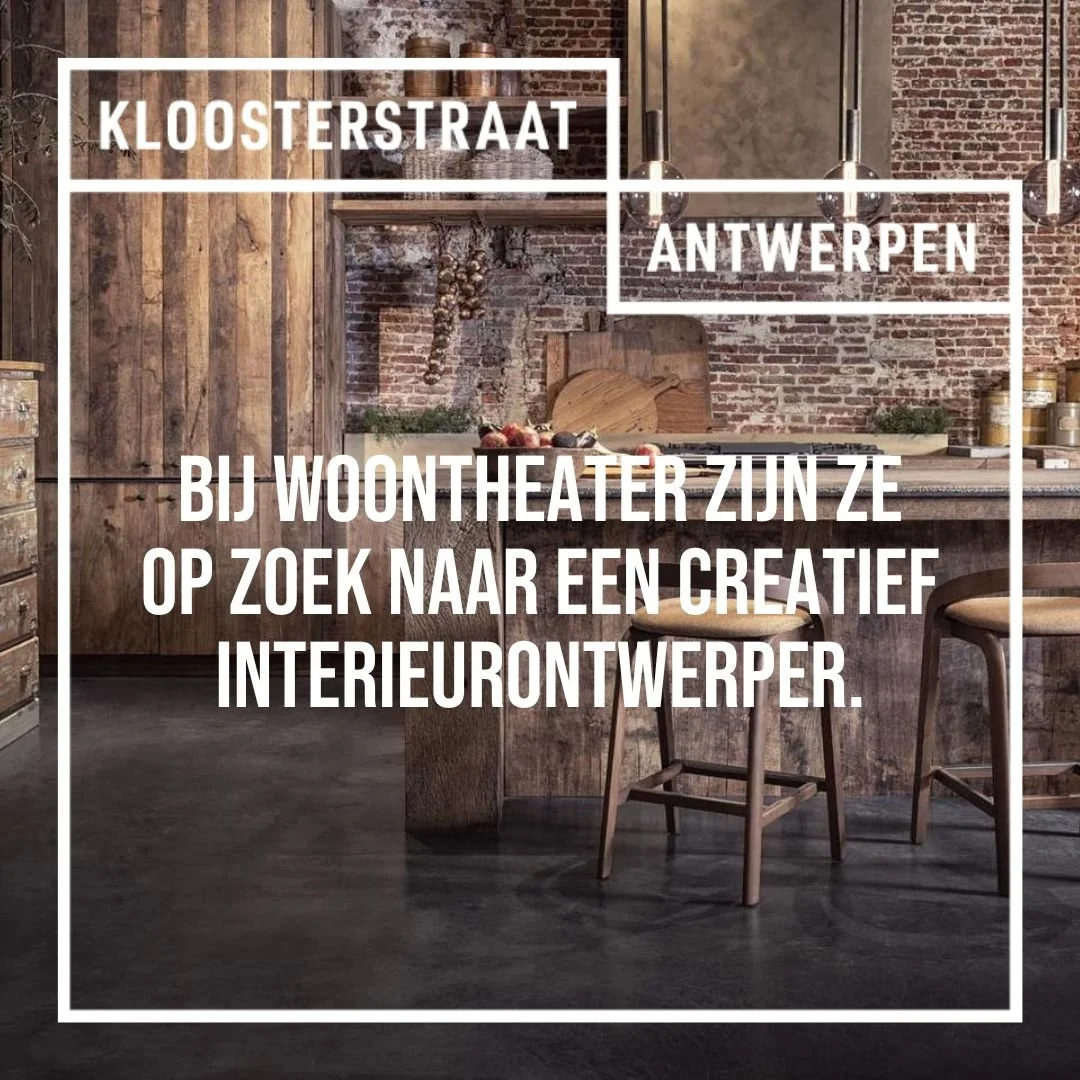 Bij WoonTheater zoeken ze een creatief interieurontwerper.