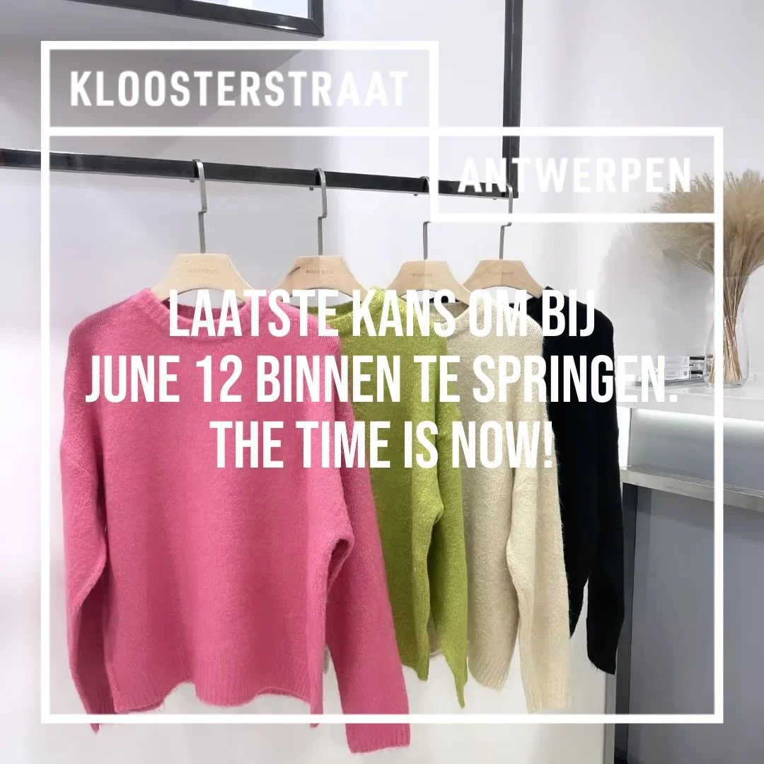 Laatste dagen om te shoppen bij June 12.