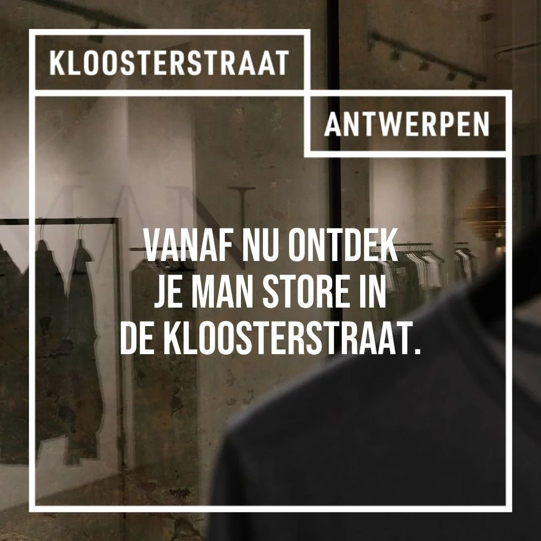 Fijne nieuwkomer voor hem! Vanaf nu kan je shoppen bij MAN Store in onze straat!