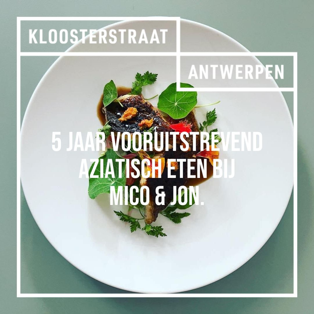 5 jaar vooruitstrevend Aziatisch eten bij mico &amp; Jon.