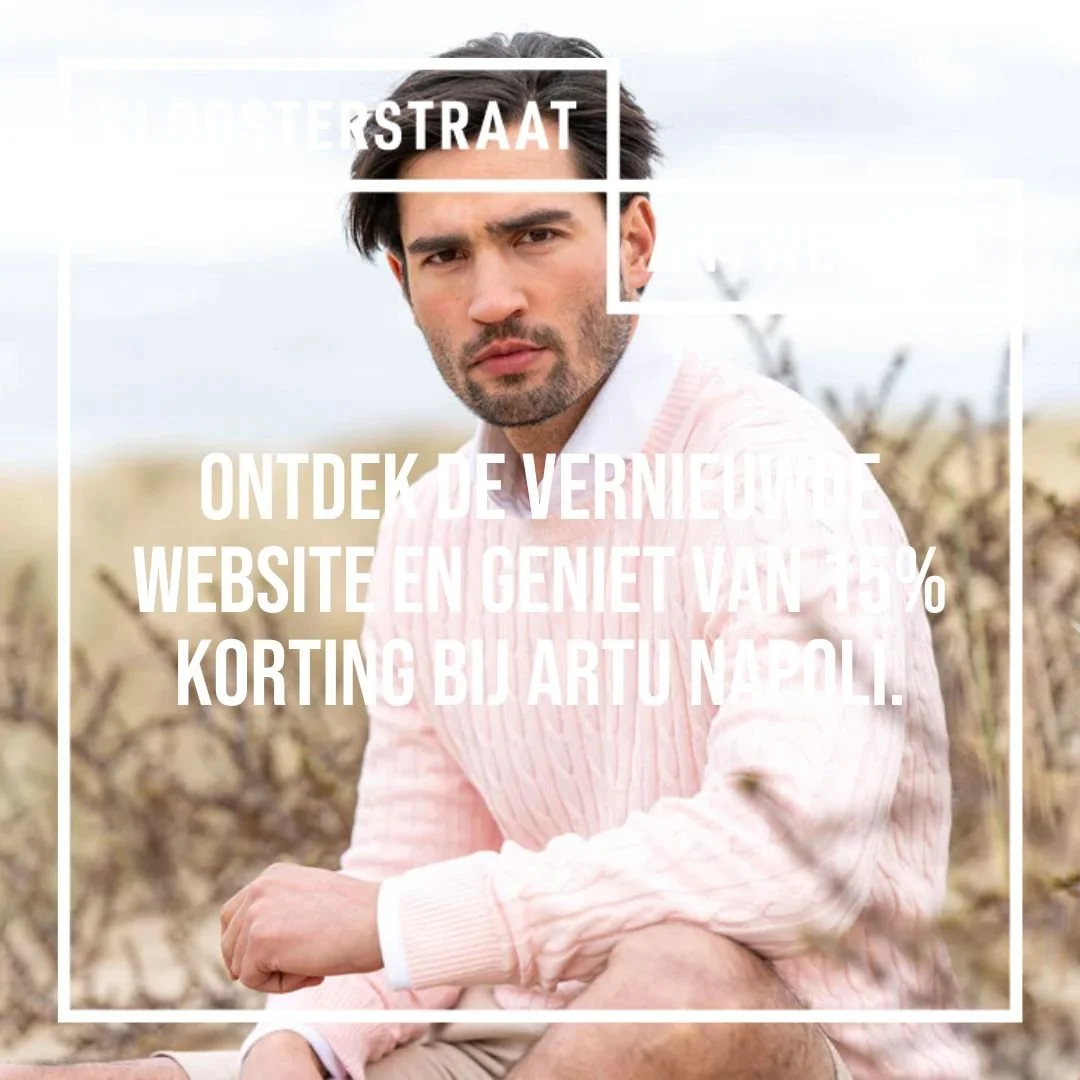Ontdek de vernieuwde website en geniet van 15% korting bij Artu Napoli.