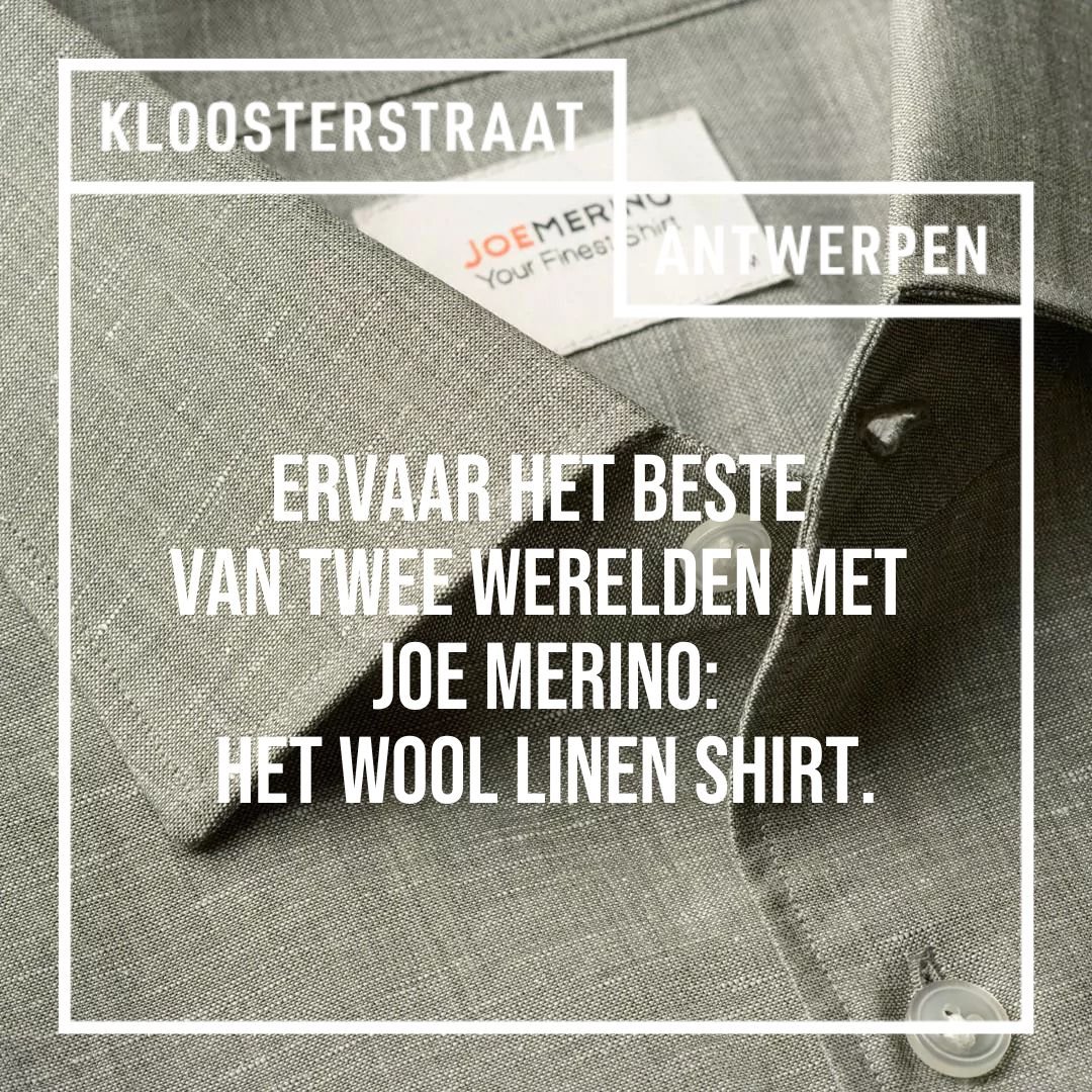 Ervaar het beste van twee werelden met het Wool Linen Shirt van Joe Merino.