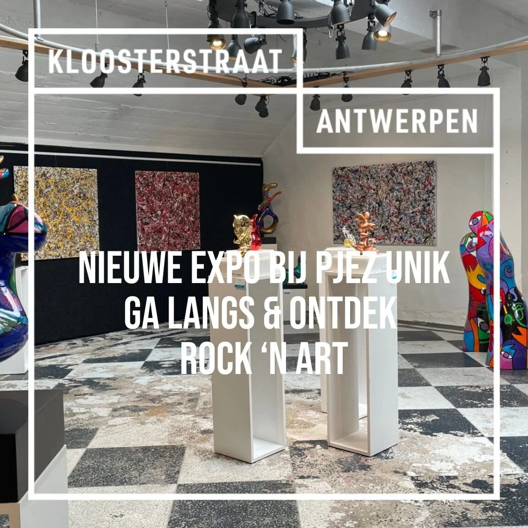 Ontdek nog tot 08/08 de nieuwe expo Rock ‘N Art bij Pjez Unik.