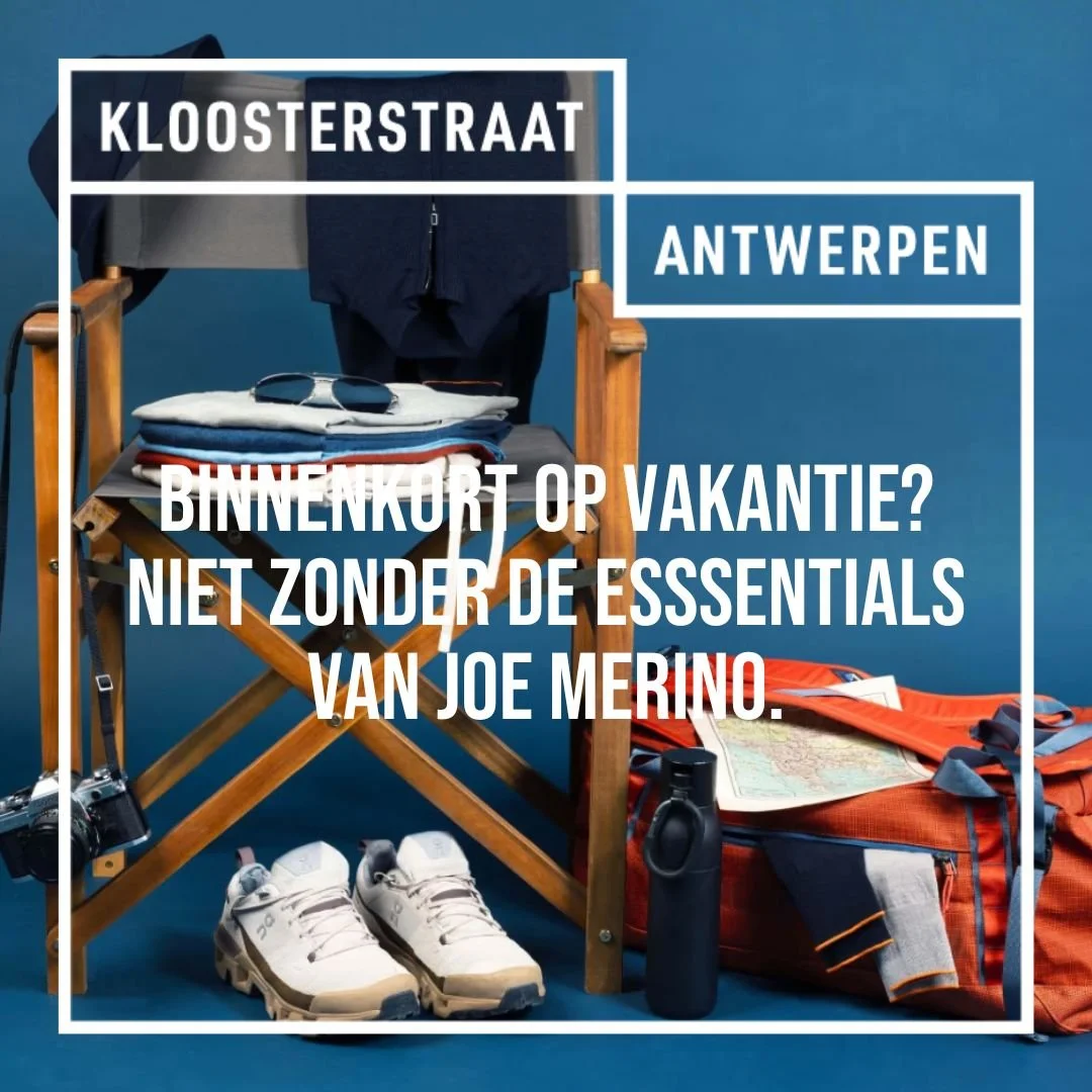 Op vakantie? Travel light met de essentials van Joe Merino. 