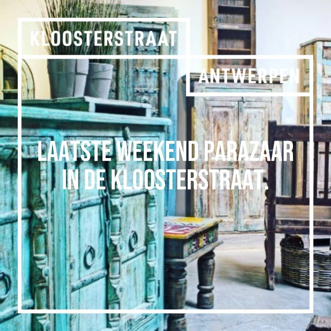 Mis je kans niet om een laatste keer Parazaar in onze straat te bezoeken. 