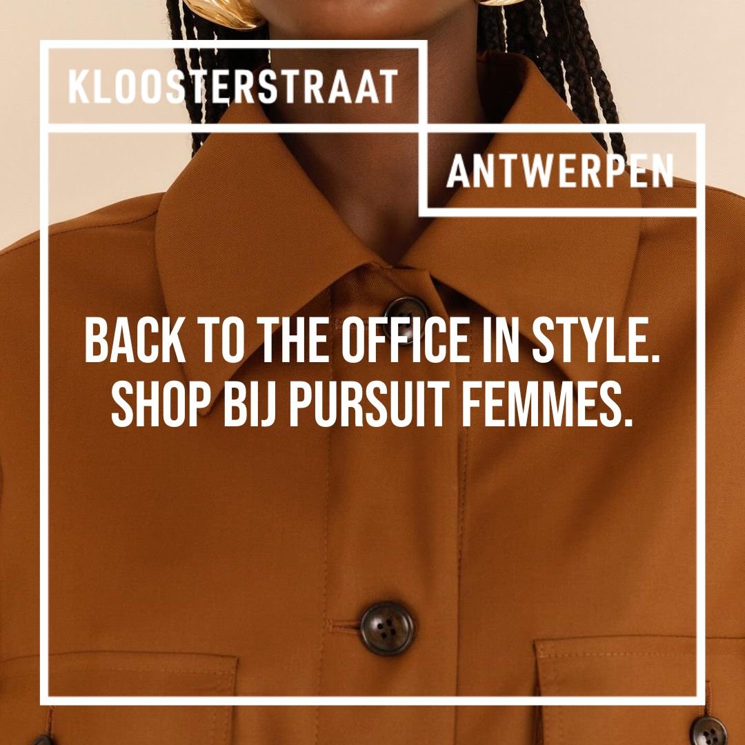 Back to the office in style? Ga shoppen bij Pursuit Femmes en scoor een maatpak. 