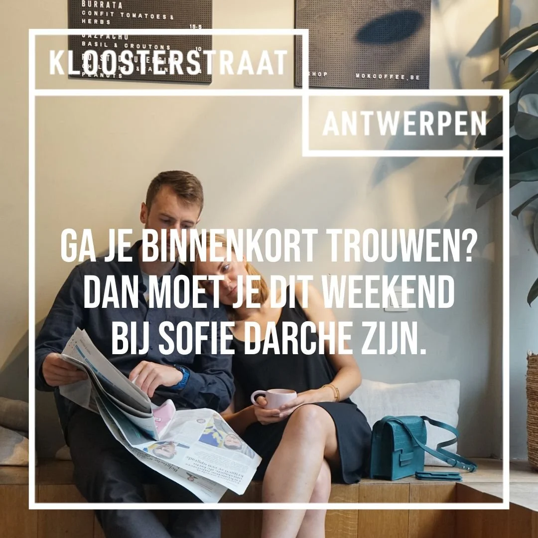 Ga je binnenkort trouwen? Dan moet je dit weekend bij Sofie Darche zijn.