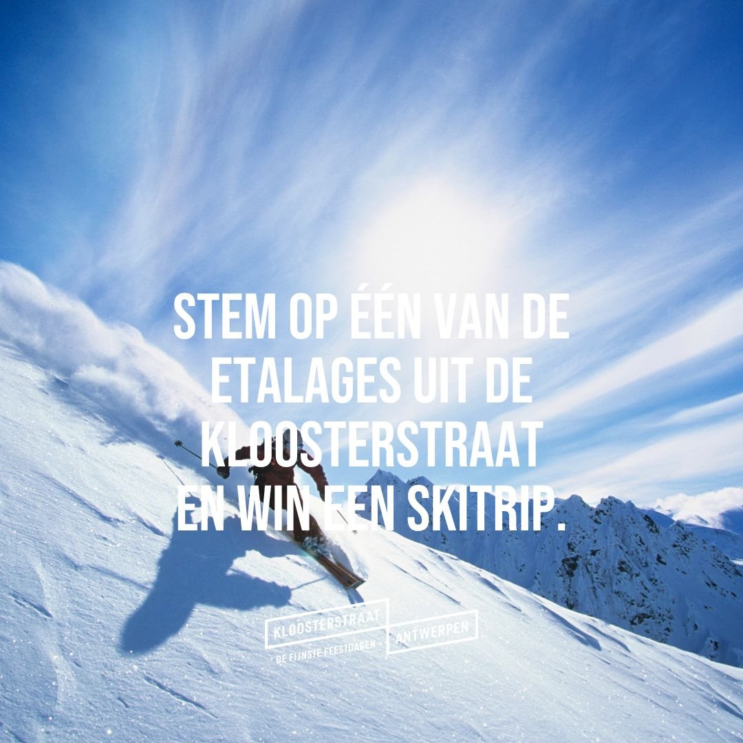Stem een van de etalages van de Kloosterstraat en maak kans op een skitrip.