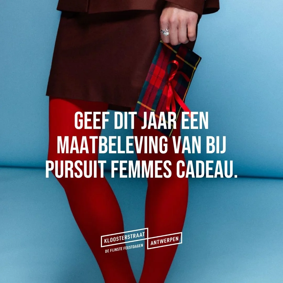 Geef dit jaar een maatbeleving van bij Pursuit Femmes cadeau.