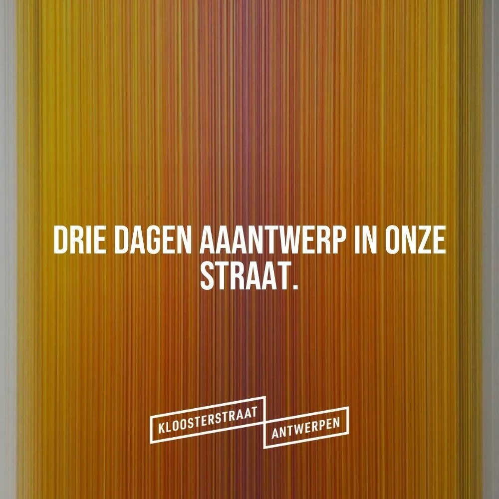 Drie dagen AAAntwerp en een zondag vol lopers in de Kloosterstraat.