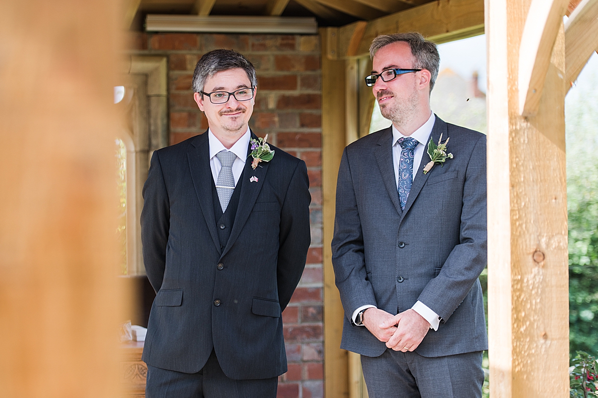 first look of bride by the groom by West Midlands Wedding Photographer