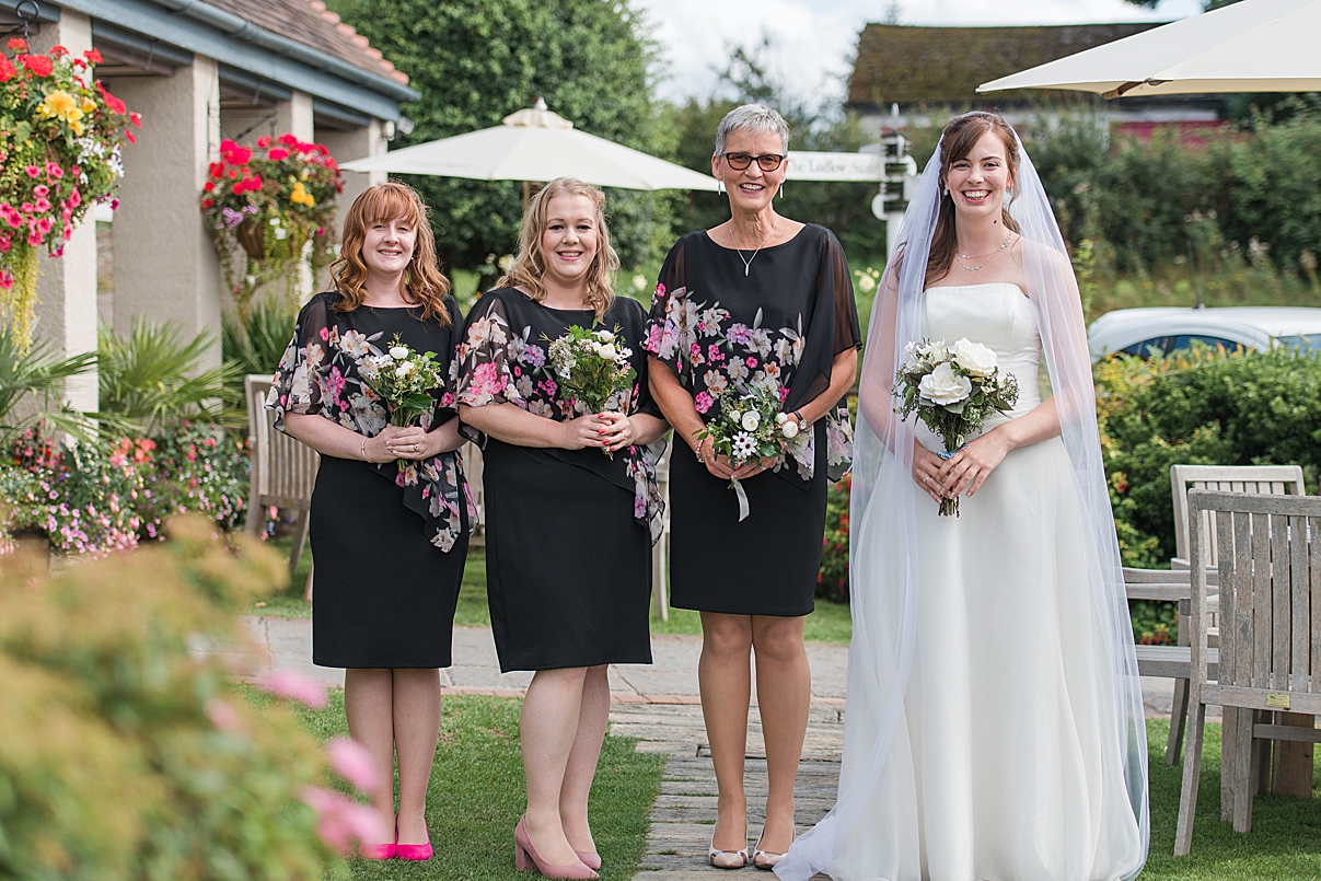 bridal party by West Midlands Wedding Photographer