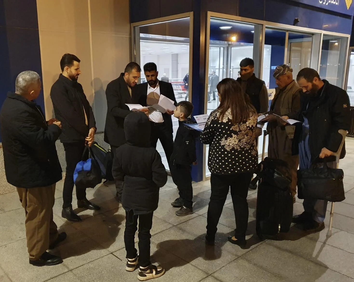 Border Bombing Survivors Travel to Baghdad