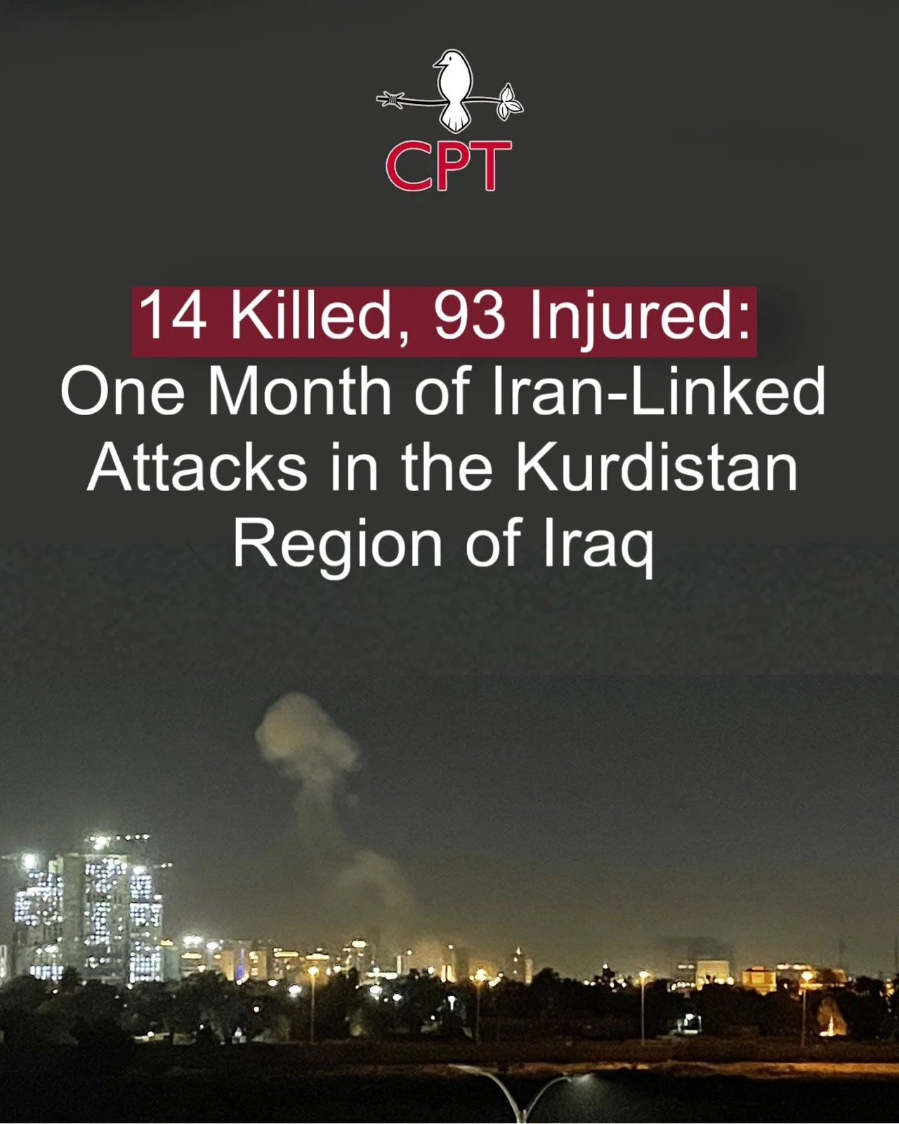 14 Killed, 93 Injured: One Month of Iran-Linked Attacks in the Kurdistan Region of Iraq