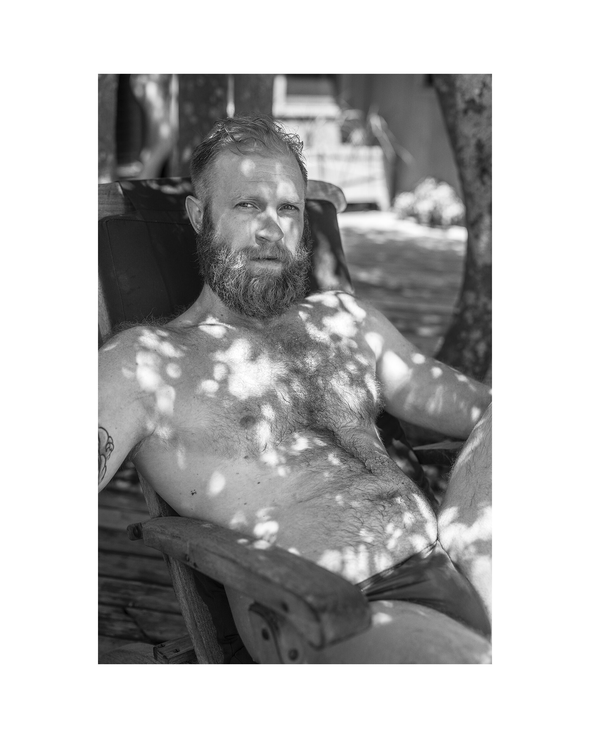   Zack in Dappled Light (Fire Island) , 2019 