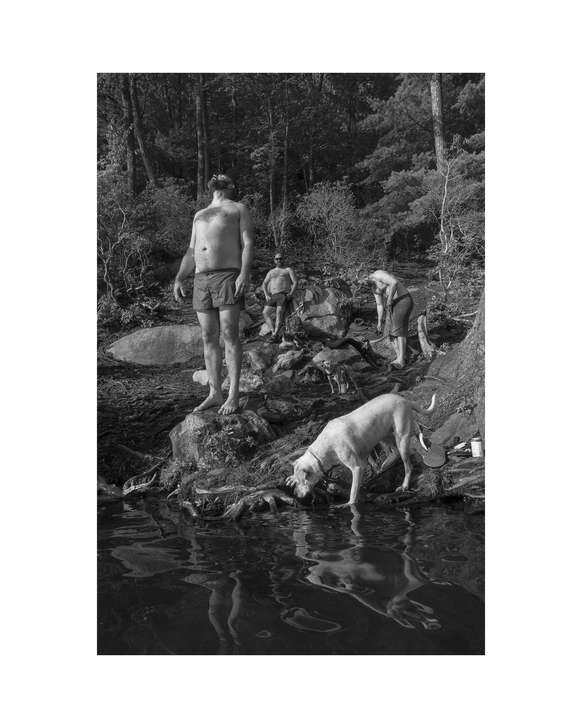  Nate, John, Ryan, Louis, &amp; Frankie at the Swimming Hole, Connecticut, 07.10.21  