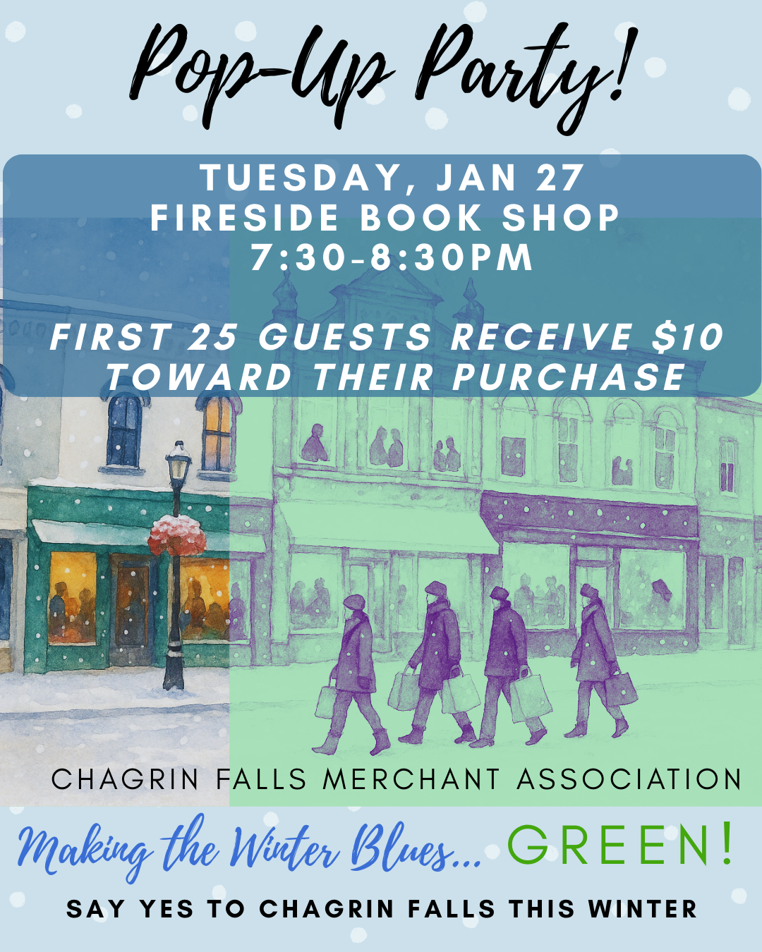 POSTPONED: Pop-Up Party: Chagrin Falls Merchant Association
