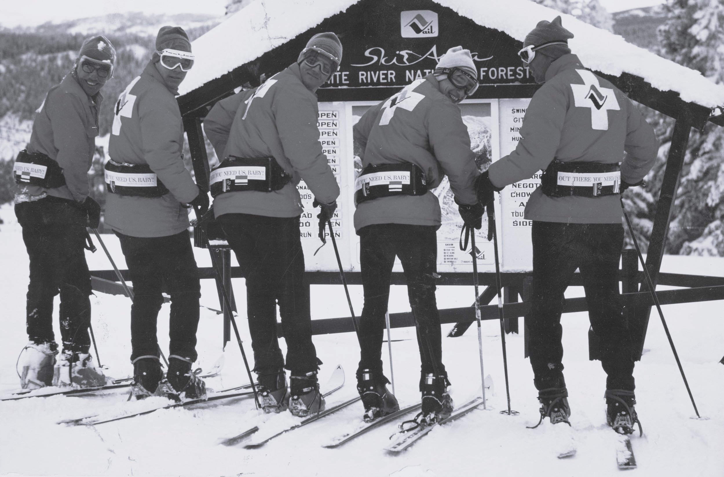 Vail Ski Patrol, circa 1960s. 