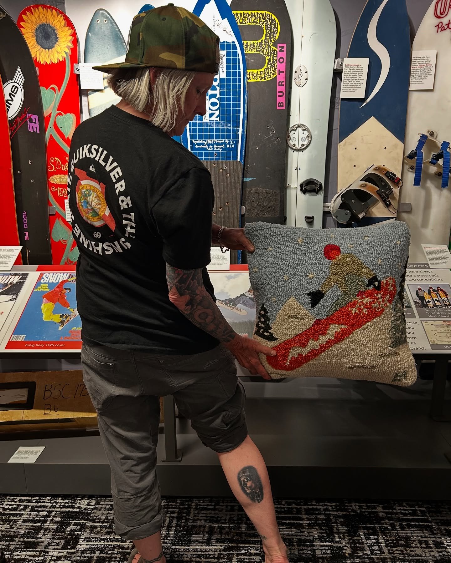 We were thrilled to welcome Tegan &mdash;  @scoobysnakk11 &mdash; to the Museum today! She drove all the way from Evergreen to see Craig Kelly&rsquo;s snowboard on display.&nbsp;She is a huge fan!&nbsp;She even has his picture tattooed on her leg!!!&
