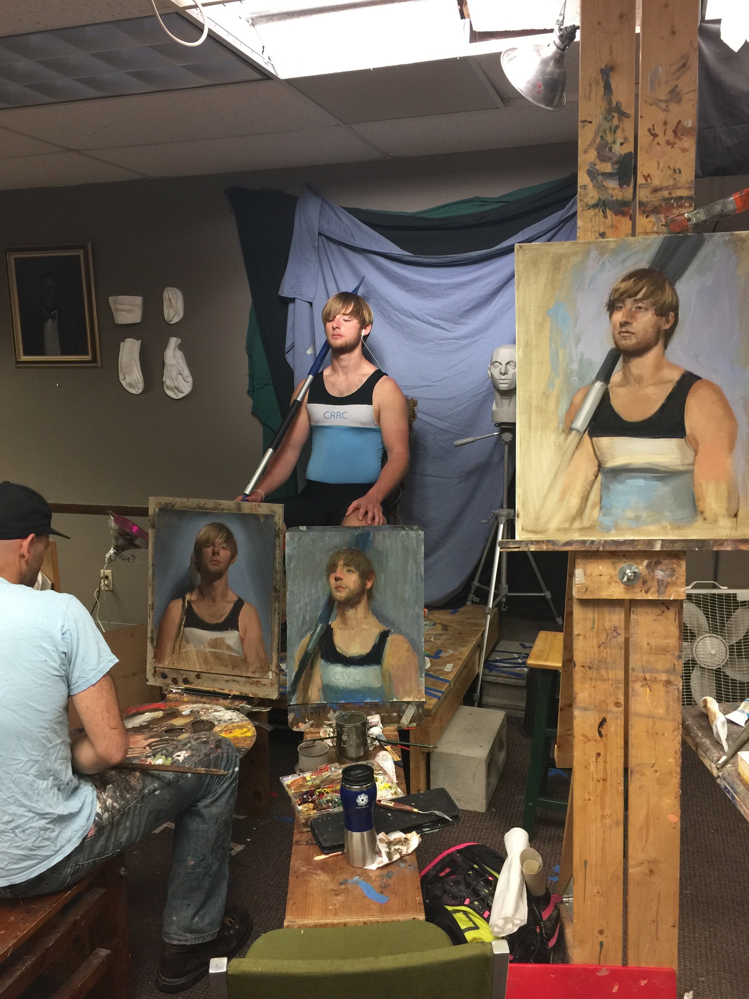 Painting the model, 2019