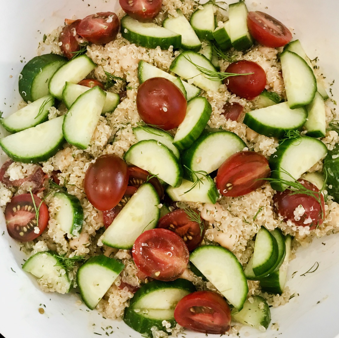  Cucumber &amp; Dill Quinoa Salad 